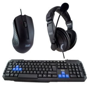 PACK TECLADO + RATON + AURICULARES 3GO COMBODRILEH2