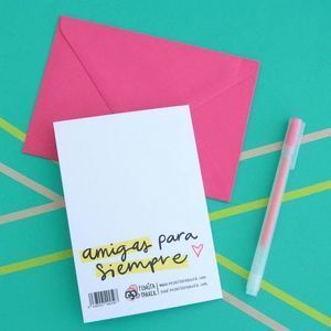 TARJETA FELICITACION A6 C/SOBRE AMIGAS