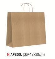 BOLSA KRAFT M APAISADA 12X30 NATURAL LISO UNIDAD