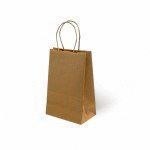 BOLSA KRAFT XS 18+8X24 NATURAL VERJURADO