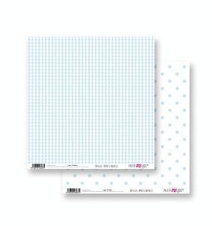 PAPEL SCRAP BEBE BASIC VICHY/LUNARES AZUL 30X30 PAPER FOR YOU