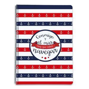 BLOC ESPIRAL A4 80H 70GR CUADRO 5MM T/D AMELIE MARINERO