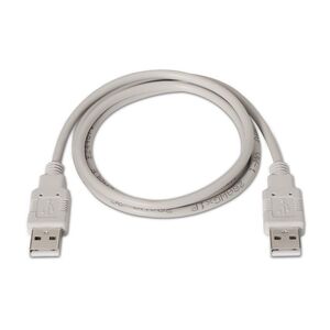CABLE USB 2.0  AISENS  TIPO A MACHO A A MACHO 1M BEIGE