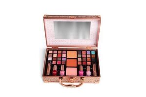 MALETIN GLITTER MAQUILLAJE Y ESMALTES  ROSE QUARTZ