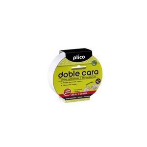 CINTA ADHESIVA PLICO DOBLE CARA 30MMX20M