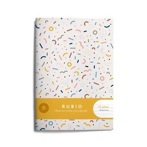 LIBRETA A5 80GR PAUTA MONTESSORI 6MM RUBIO