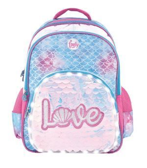 MOCHILA ESCOLAR FOOTY CON LUZ LED LOVE REF 000799