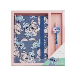 SET DE PAPELERIA CUADERNO + BOLIGRAFO STITCH