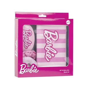 SET DE BELLEZA BARBIE : CEPILLO+NECESER+COLETERO BARBIE