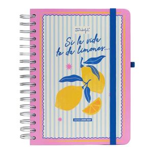 AGENDA ESCOLAR 2026-2027 DIA PAGINA SI LA VIDA TE DA LIMONES