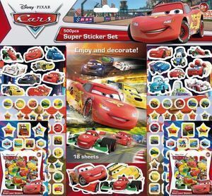 CARS SUPER STICKERS SET 500 PEGATINAS