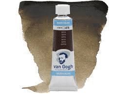 TUBO ACUARELA VAN GOGH 10ML SEPIA 416