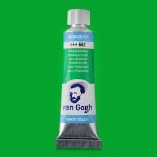 TUBO DE ACUARELA VAN GOGH 10ML VERDE PERMANENTE