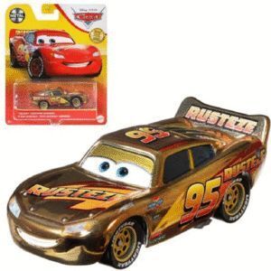 COCHE CARS RAYO MCQUEEN DORADO