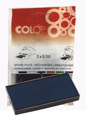 BLISTER 2 RECAMBIOS ALMOHADILLA MODELO E/50/1 AZUL