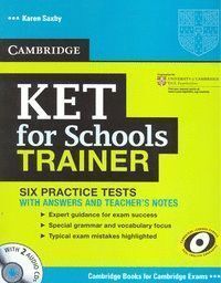 KET FOR SCHOOLS TRAINER KEY+CD