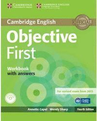 OBJECTIVE FIRST FROM EXAM 2015 WORKBOOK WITH ANSWERS + CD