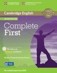 COMPLETE FIRST  WORKBOOK WITHOUT ANSWERS WITH AUDIO CD 2ND E