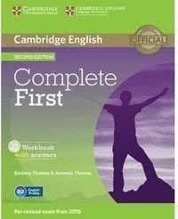 COMPLETE FIRST FROM EXAM 20215 WORKBOOK WITH ANSWERS + CD