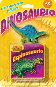 ESPINOSAURIO LIBRO DE CARTON Y FIGURA DINOSAURIO