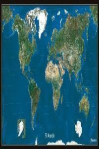 MAPA MURAL PLANISFERIO FOTO SATELITE