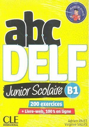 ABC DELF JUNIOR SCOLAIRE NIVEAU B1+DVD+LIVRE WEB