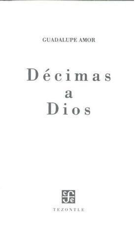 DECIMAS A DIOS