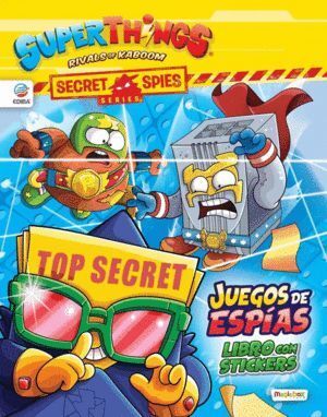 LIBRO DE STICKERS SUPERZINGS SECRET SPIES SERIES -