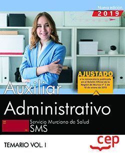 AUXILIAR ADMINISTRATIVO SERVICIO MURCIANO DE SALUD. TEMARIO