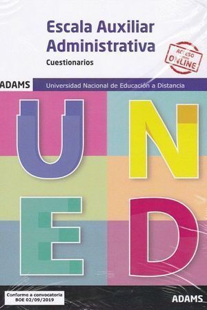 CUESTIONARIOS ESCALA AUXILIAR ADMINISTRATIVA UNIVERSIDAD NAC