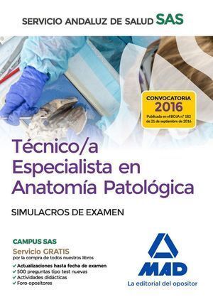 TECNICO/A ESPECIALISTA EN ANATOMIA PATOLOGICA DEL SERVICIO A
