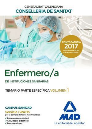 ENFERMERO/A DE INSTITUCIONES SANITARIAS DE LA CONSELLERIA DE