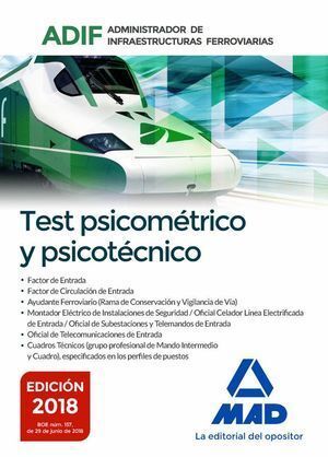 ADIF TEST PSICOMETRICO FERROVIARIAS