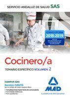 COCINERO/A DEL SERVICIO ANDALUZ DE SALUD. TEMARIO ESPECIFICO