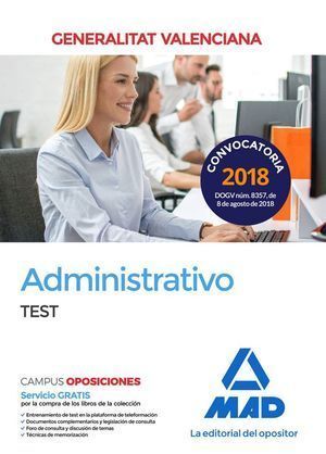 ADMINISTRATIVO DE LA GENERALITAT VALENCIANA TEST