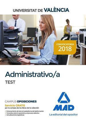 ADMINISTRATIVO DE LA UNIVERSITAT DE VALENCIA TEST