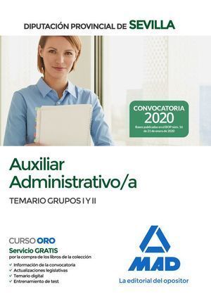 AUXILIAR ADMINISTRATIVO/A DE LA DIPUTACION PROVINCIAL DE SEV