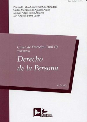 CURSO DE DERECHO CIVIL I VOL.II DERECHO DE LA PERSONA 20