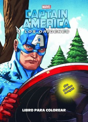 CAPITAN AMERICA LOS ORIGENES LIBRO PARA COLOREAR