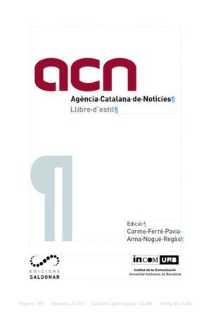 LLIBRE D'ESTIL DE L'ACN - CAT