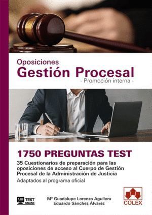 1750 PREGUNTAS TEST OPOSICIONES GESTION PROCESAL PROMOCION