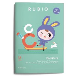 ESCRITURA CON LETRA DE IMPRENTA +4 AÑOS VOLUMEN 2 A4 RUBIO
