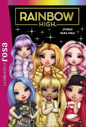 BIBLIOTECA ROSA RAINBOW HIGH 5 TODAS PARA UNA