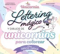 LETTERING MAGICO Y DIBUJOS DE UNICORNIOS PARA COLO