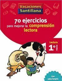 70 EJERCICIOS COMPRENSION LECTORA 1ºEP 06 VACACIONES
