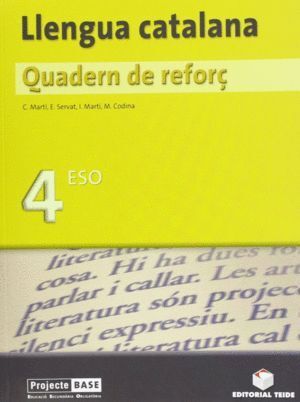 QUADERN DE REFORC LLENGUA CATALANA 4ºESO 12       TEILEN34ES