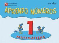 APRENDO NUMEROS 1 3-4 AÑOS 08 EI                  VICMAT03EI