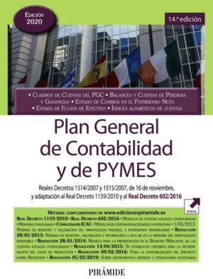 PLAN GENERAL DE CONTABILIDAD Y DE PYMES ED.20