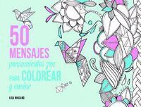 50 MENSAJES PARA COLOREAR