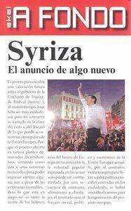 SYRIZA EL ANUNCIO DE ALGO NUEVO
